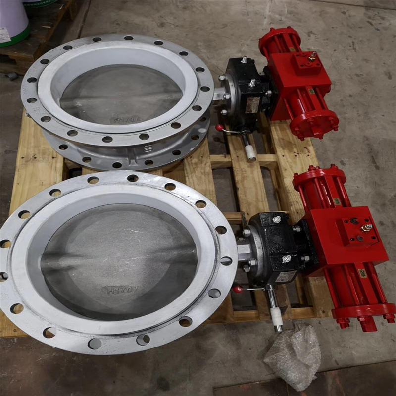 Marine Double Flanged Hydraulic Butterfly Valve