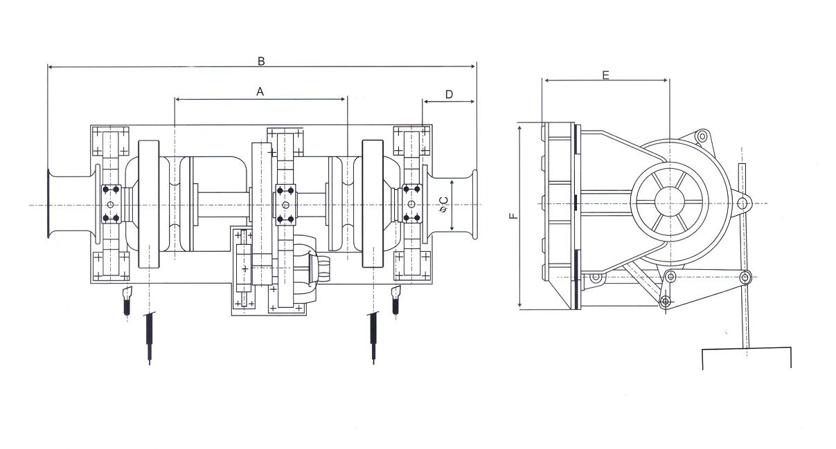 Combined Hydraulic Anchor Windlass