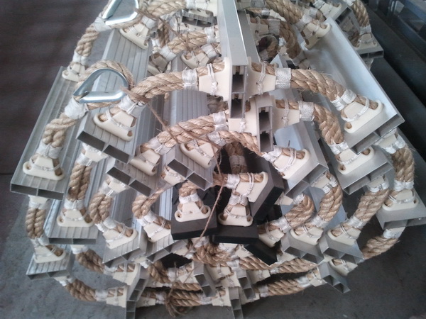 Aluminum alloy climbing rope ladder