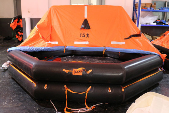 15 Persons Throw-Over Board Inflatable Life Raft