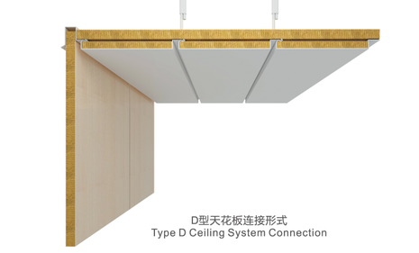 Gap Type D Composite Rock Wool Ceiling
