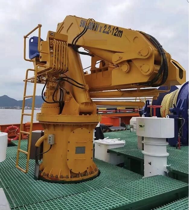 20KN Marine Hydraulic Knuckle Telescopic Boom Crane
