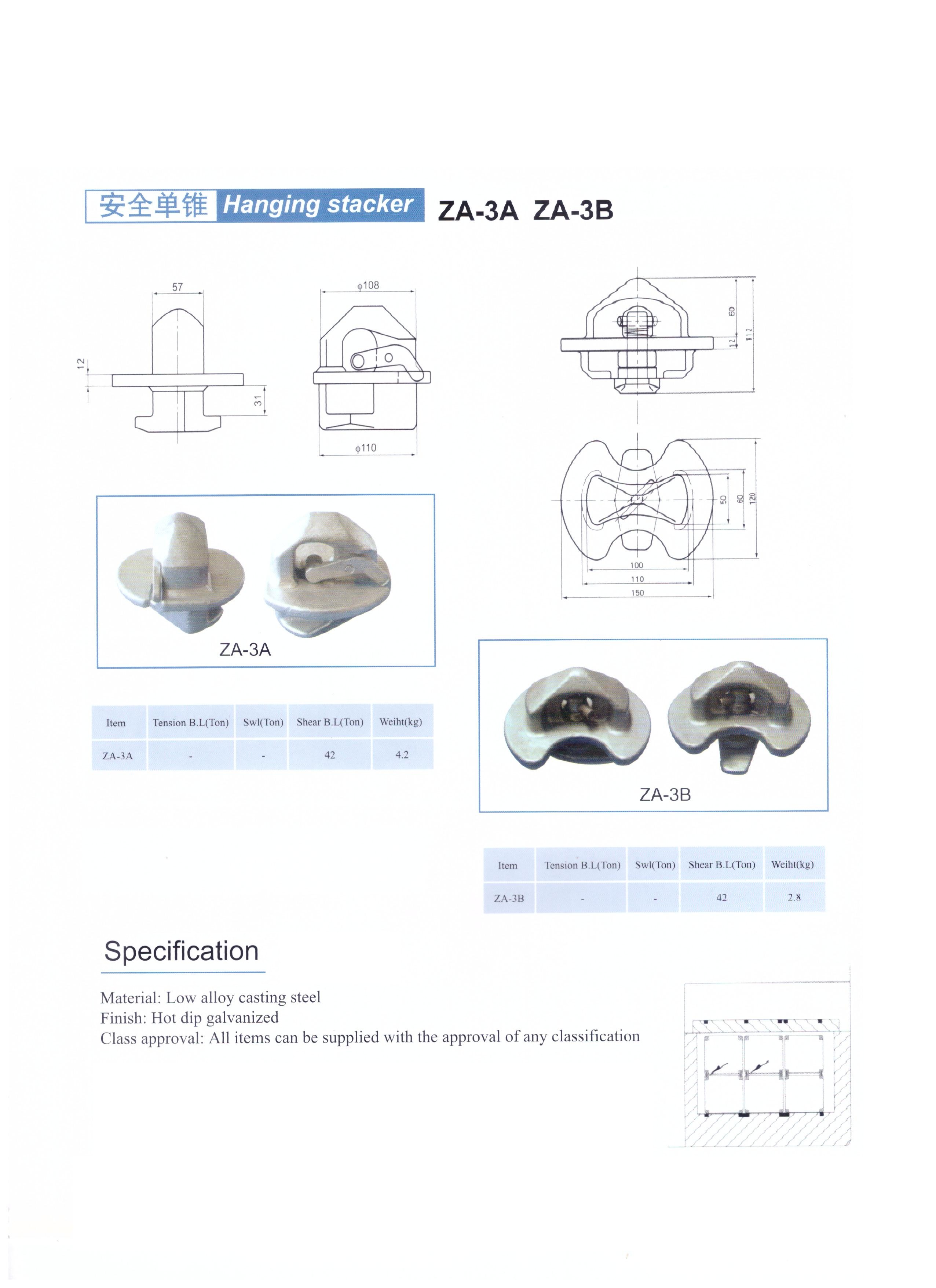 Container Hanging Stacker ZA-3