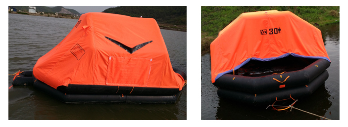 30 Persons Automatic Self-Righting Inflatable Liferaft