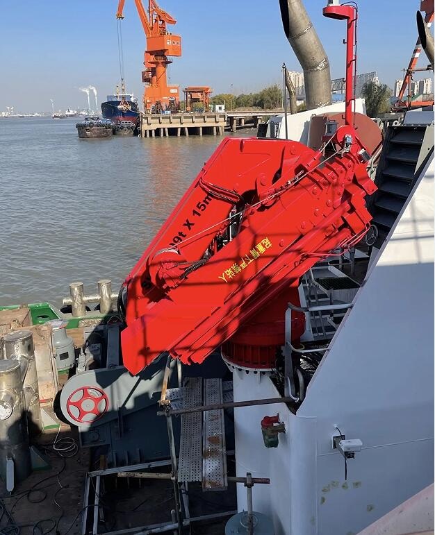 Marine Hydraulic Knucckle Telescopic Boom Crane